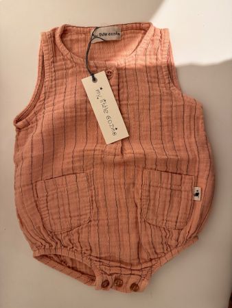 muslin romper baby strampler - NEU