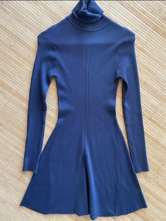 Zara Strickkleid, Rollkragen, blau, Grösse S/M NEU!!