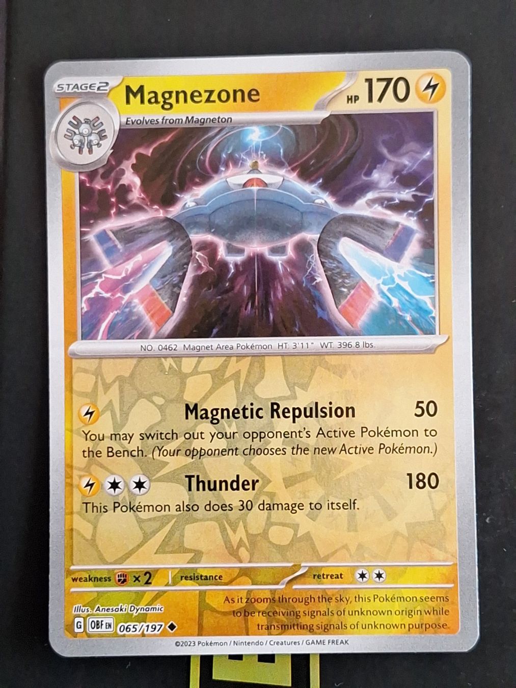 Pokémon Carte collezionabili: Magnezone - Pokemon Reverse Holo Obsidian Flames – Usato da Altstätten SG venduto da GGsGameshop