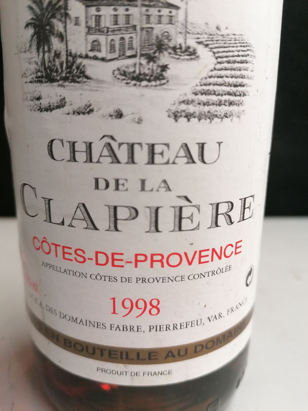 Vino: CHÂTEAU DE LA CLAPIÉRE 1998 – Nuovo (secondo la descrizione) da Genève venduto da Leboucheoreilles 3