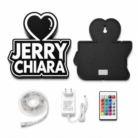 Personalisiertes LED Namensschild mit Wunschname