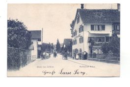 Alte Ansichtskarte Zollikon, Restaurant Anker, Zürichsee ...