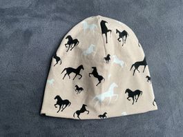 NEUE Beanie/Mütze Pferde Gr.52 (ab ca. 4 Jahren)