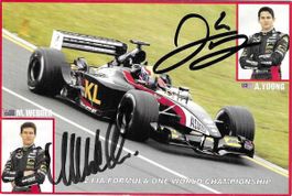 Webber/Yoong, Minardi AK 2002, original signiert!
