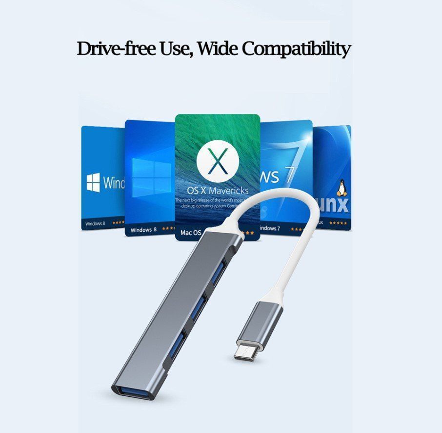 Hub & Switch: 4Port USB 3.0 Hub USB Hub High Speed Typ-C Splitter 5Gbps – Nuovo e nell'imballaggio originale da Rorschacherberg venduto da elektrofreak 4