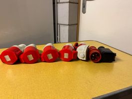 CEE Stecker Set, diverse Typen,Rot/Weiss …..