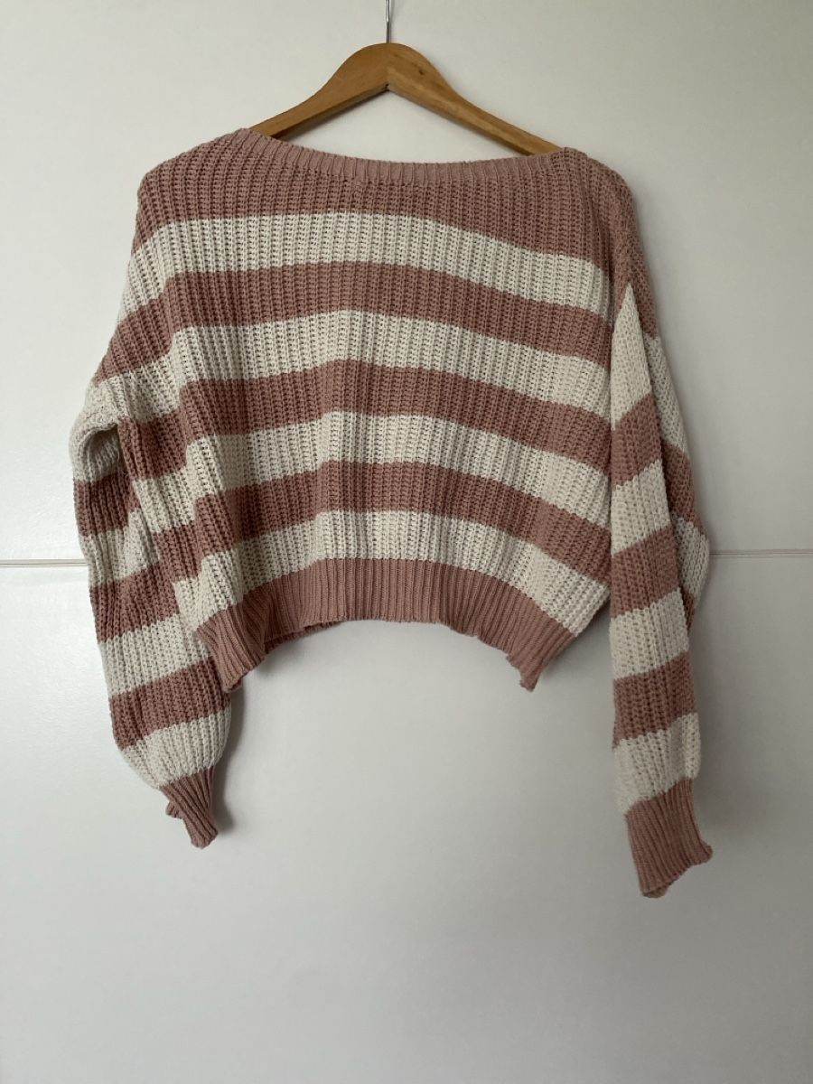 Maglioni & Felpe: TODAY Pullover, Gr. L/XL, rosa/weiss gestreift – Usato da Alpnach Dorf venduto da melbb 2