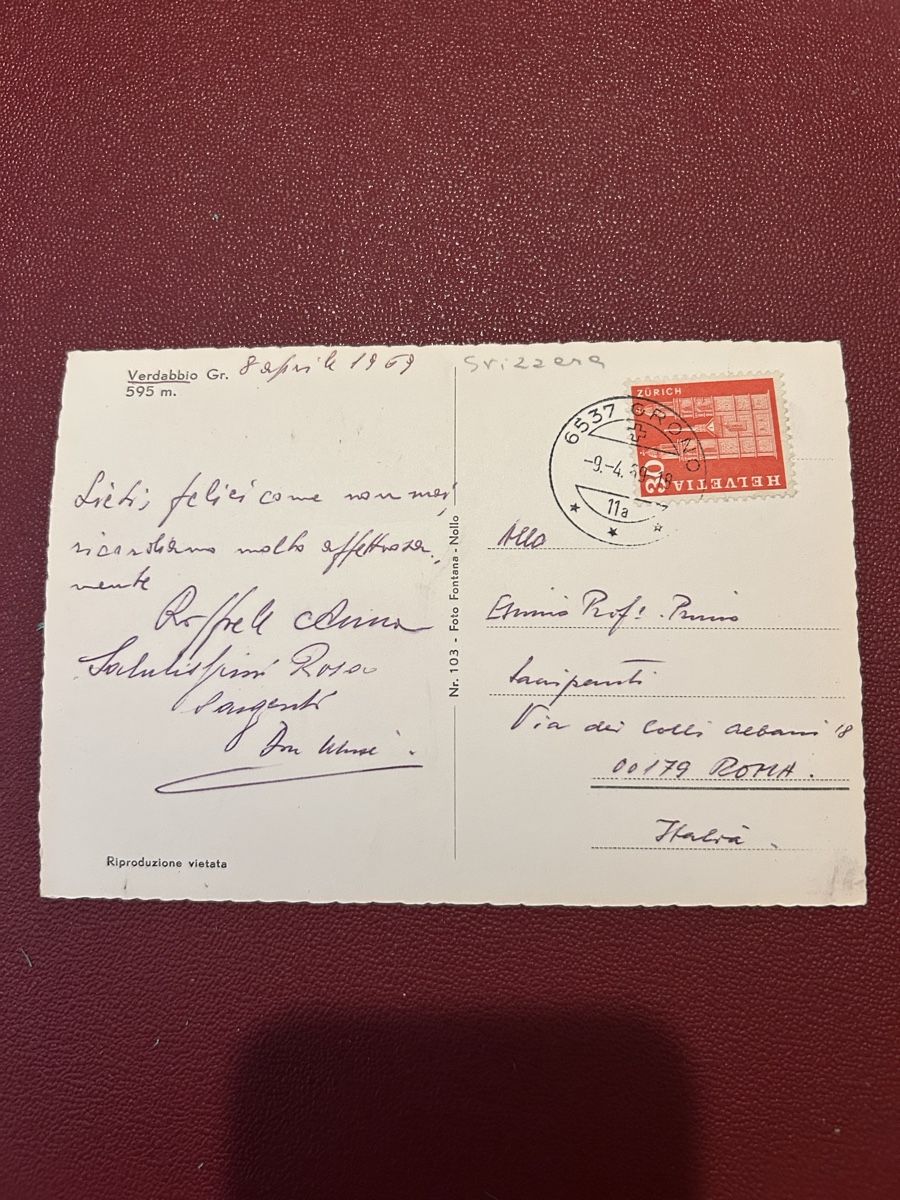 Cartes postales: Verdabbio 1969 – D'occasion à Breganzona par Milesbo 1