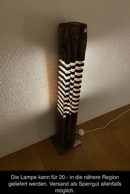 Lampen: Antiker Eichenbalken - Stehlampe Ambiente – Neu (gemäss Beschreibung) aus Wilen b. Wil von Cheerio7 3