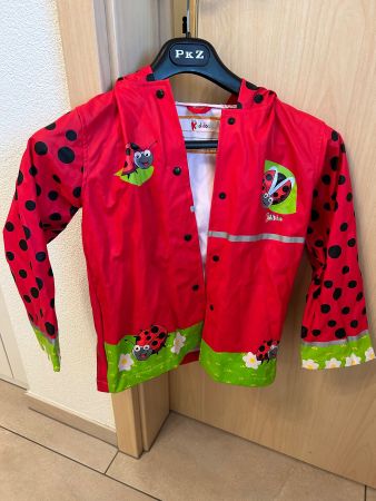 Rote Regenjacke von Dido, Gr. 110/116 - Top Zustand!