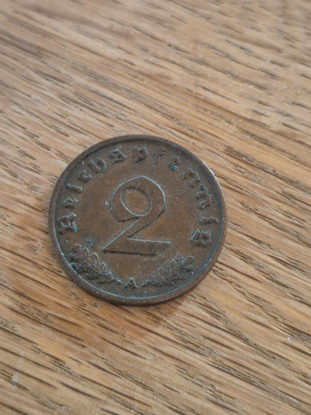 Tutti le monete: Drittes Reich - 2 Reichspfennig 1938 A – Usato da Mels venduto da Goldenfalcon 1