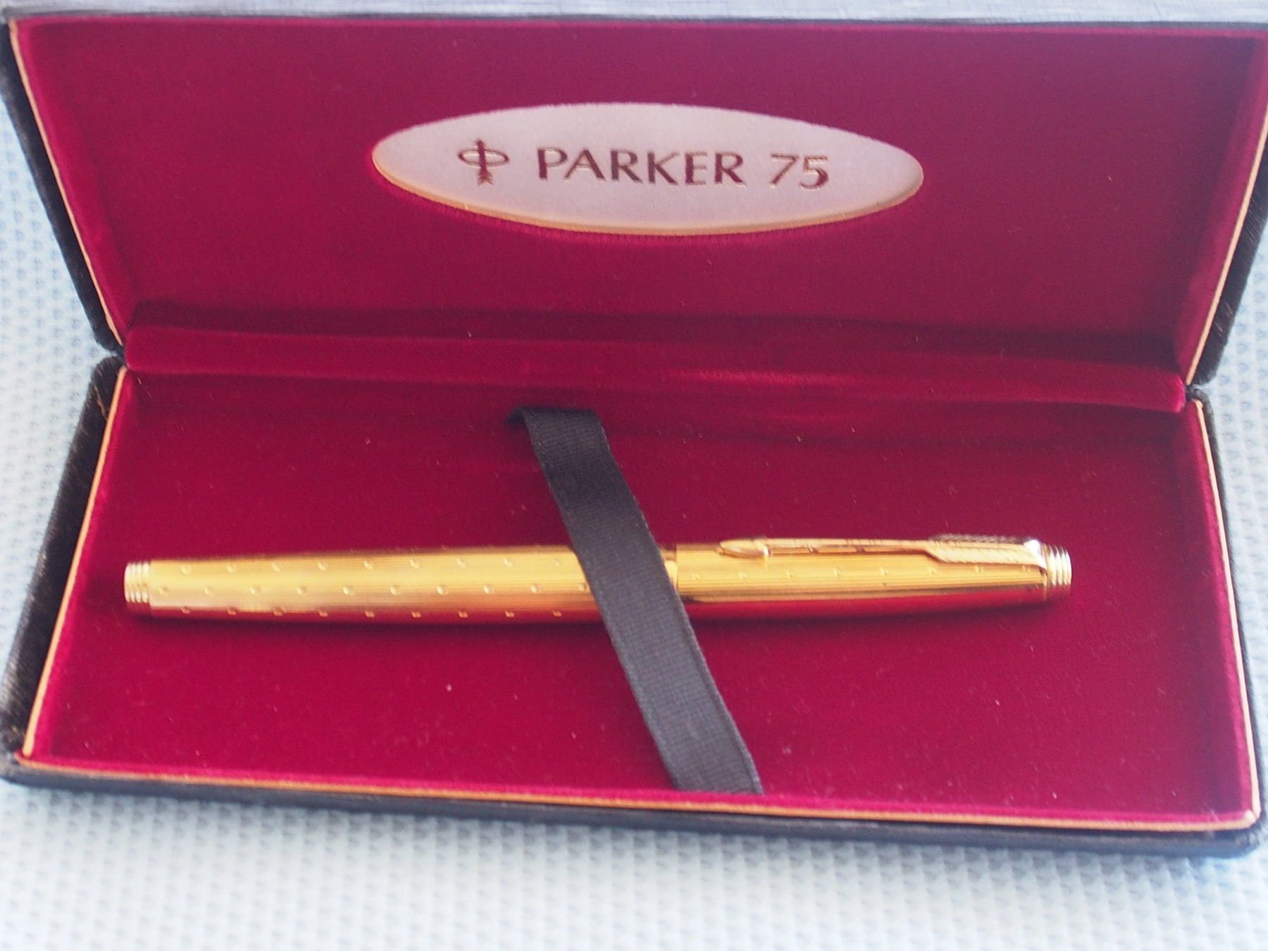 Waterman Penna & Evidenziatori: Parker 75 plaqué or strié – Usato da Meyrin venduto da SRemka 1