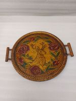 ‘Deer and Roses’ wooden tray – Lugano – Ticino – Switzerland