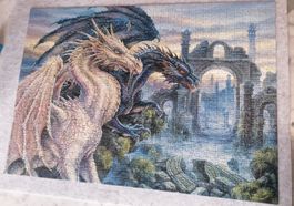 DRACHEN PUZZLE 100% VOLLSTÄNDIG 