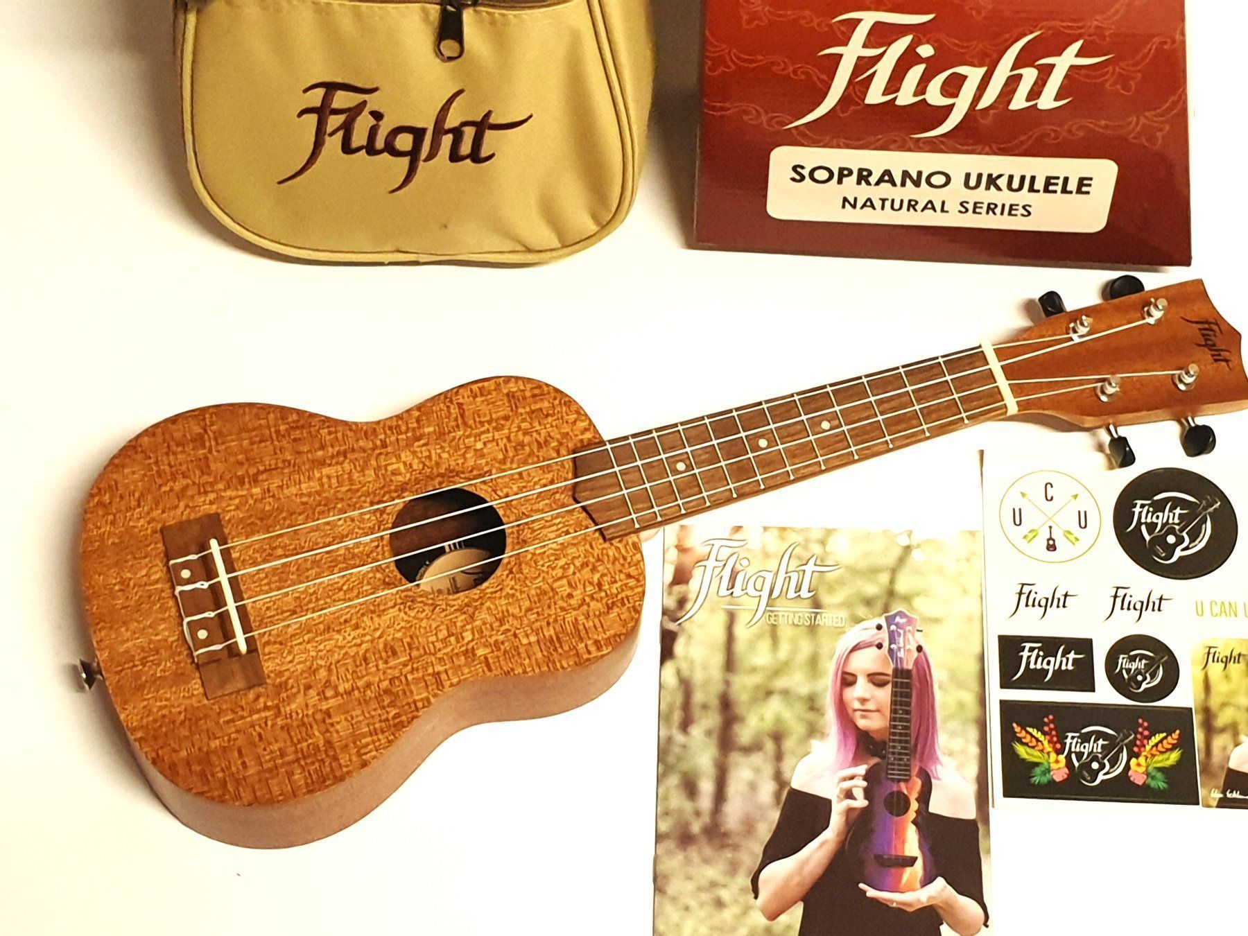 Strumenti musicali: Sopran-Ukulele FLIGHT  mit Etui NEUHEIT – Nuovo (secondo la descrizione) da Wöschnau venduto da Musikhaus-Luethy5012 2