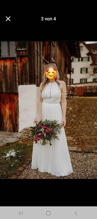 Vestiti: Braut Kleid modern 38 40 ivery – Usato da Seewen SZ venduto da pla01 1