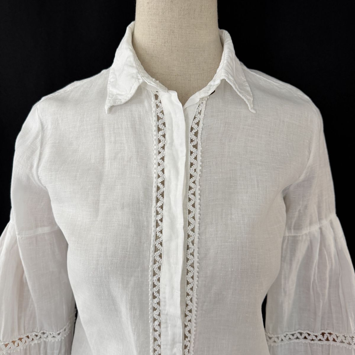 Camicette: 120% LINO White Linen Shirt – Nuovo (secondo la descrizione) da Emmen venduto da Avviivva_Com2023 1