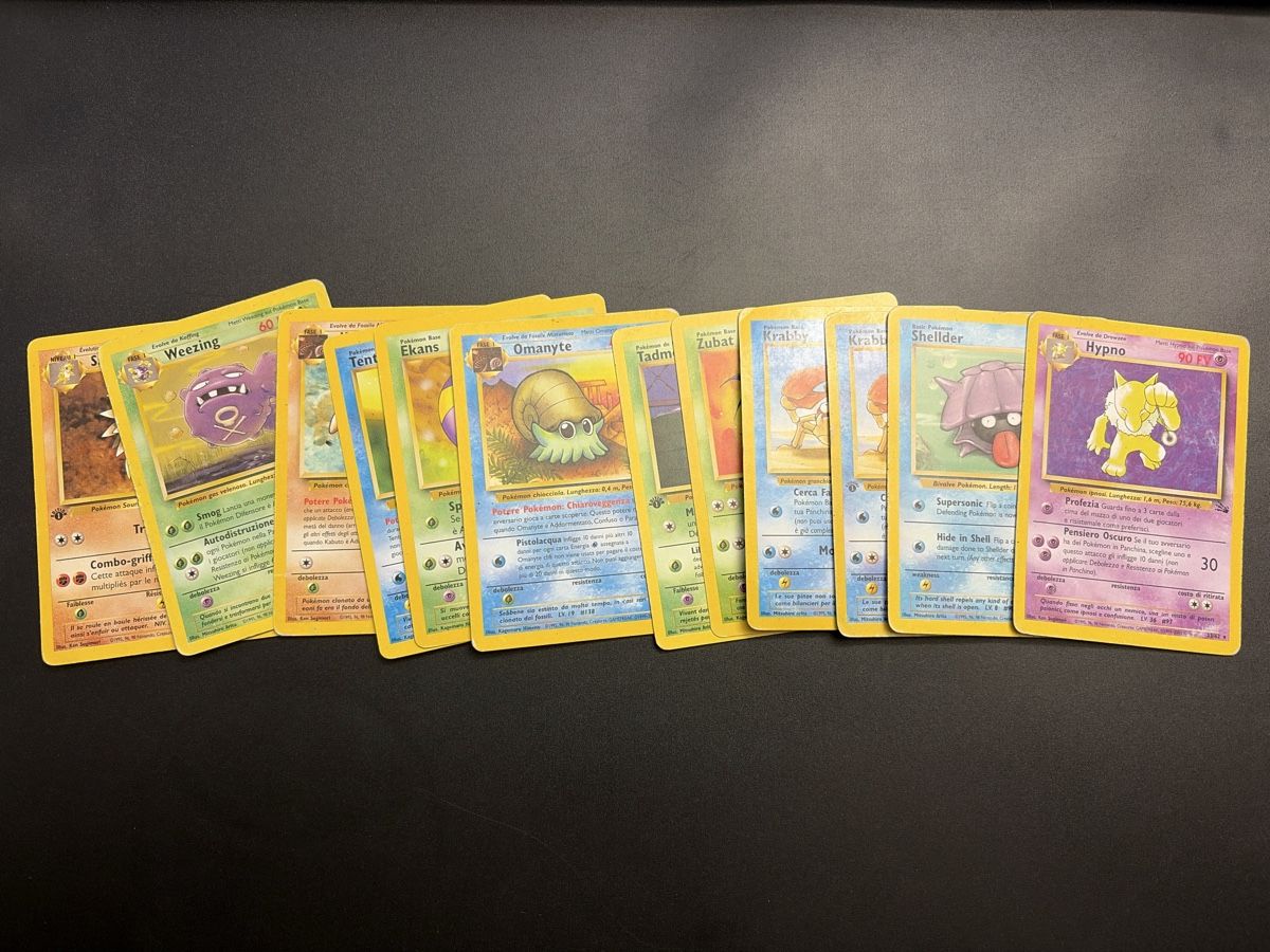 Pokémon Carte collezionabili: 12 Pokémon Fossil Cards – Usato da Bioggio venduto da Iannu