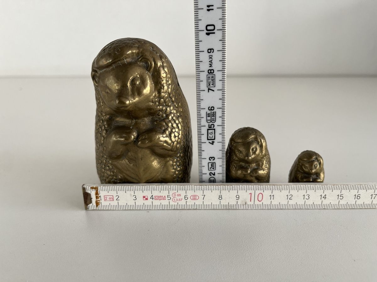 Statuette: Igel Familie aus Messing – Usato da Wetzikon ZH venduto da seli03 6
