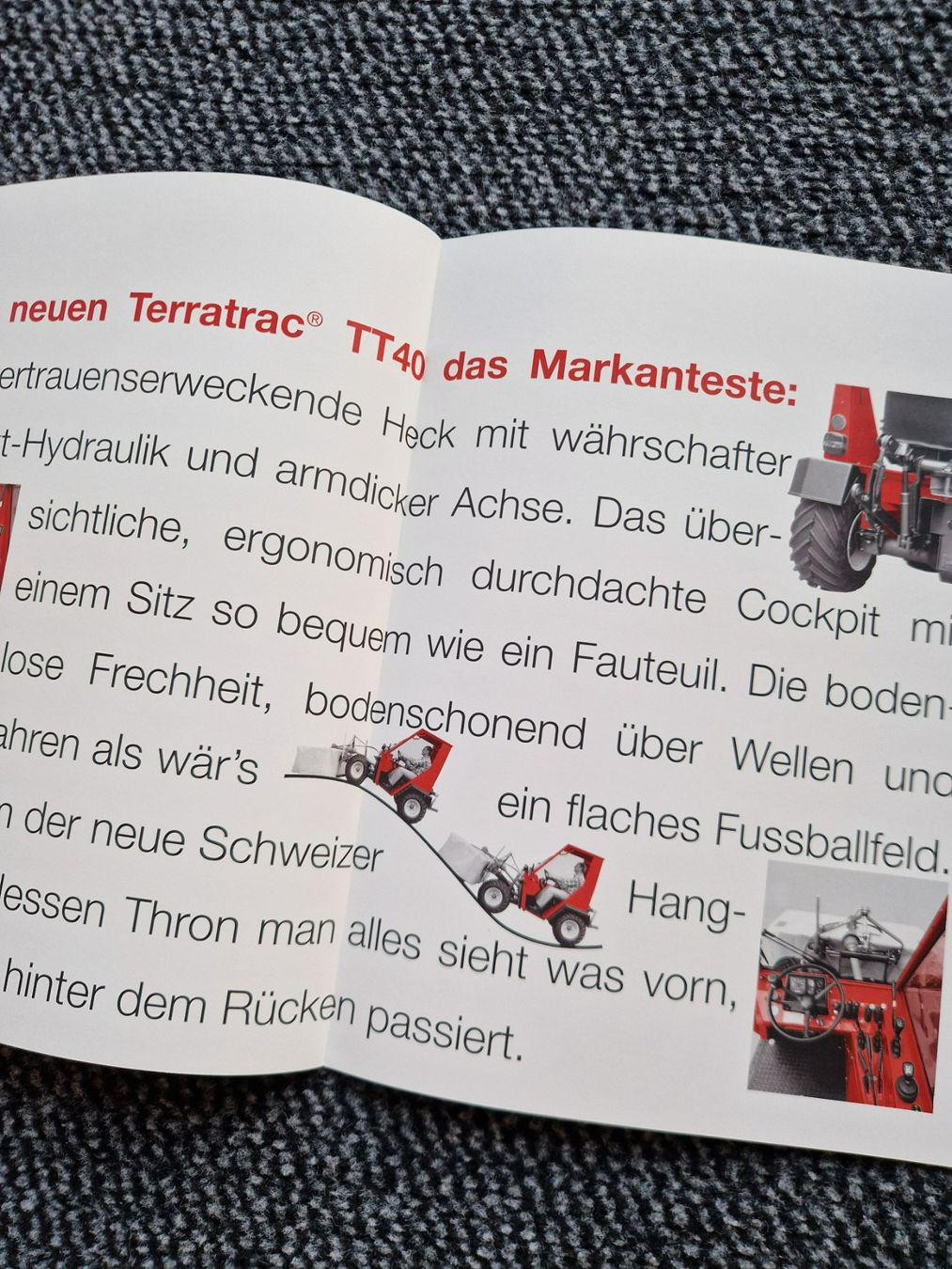 Aebi Trattori: Original Prospekt Aebi Terratrac TT40 – Usato da Dürnten venduto da Bachtel84 1