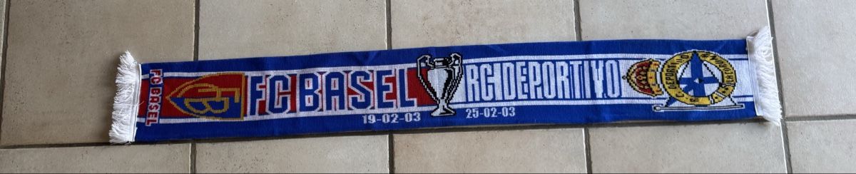 FC Basel Foulard & Sciarpe: Fc Basel - La Coruna Schal – Usato da Lenzburg venduto da Meister_k 1