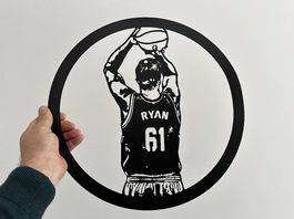 Plaquette en métal mural Ryan
