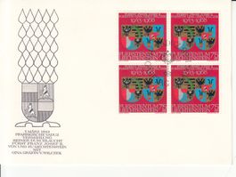 LBK 434 im 4er-Block FDC