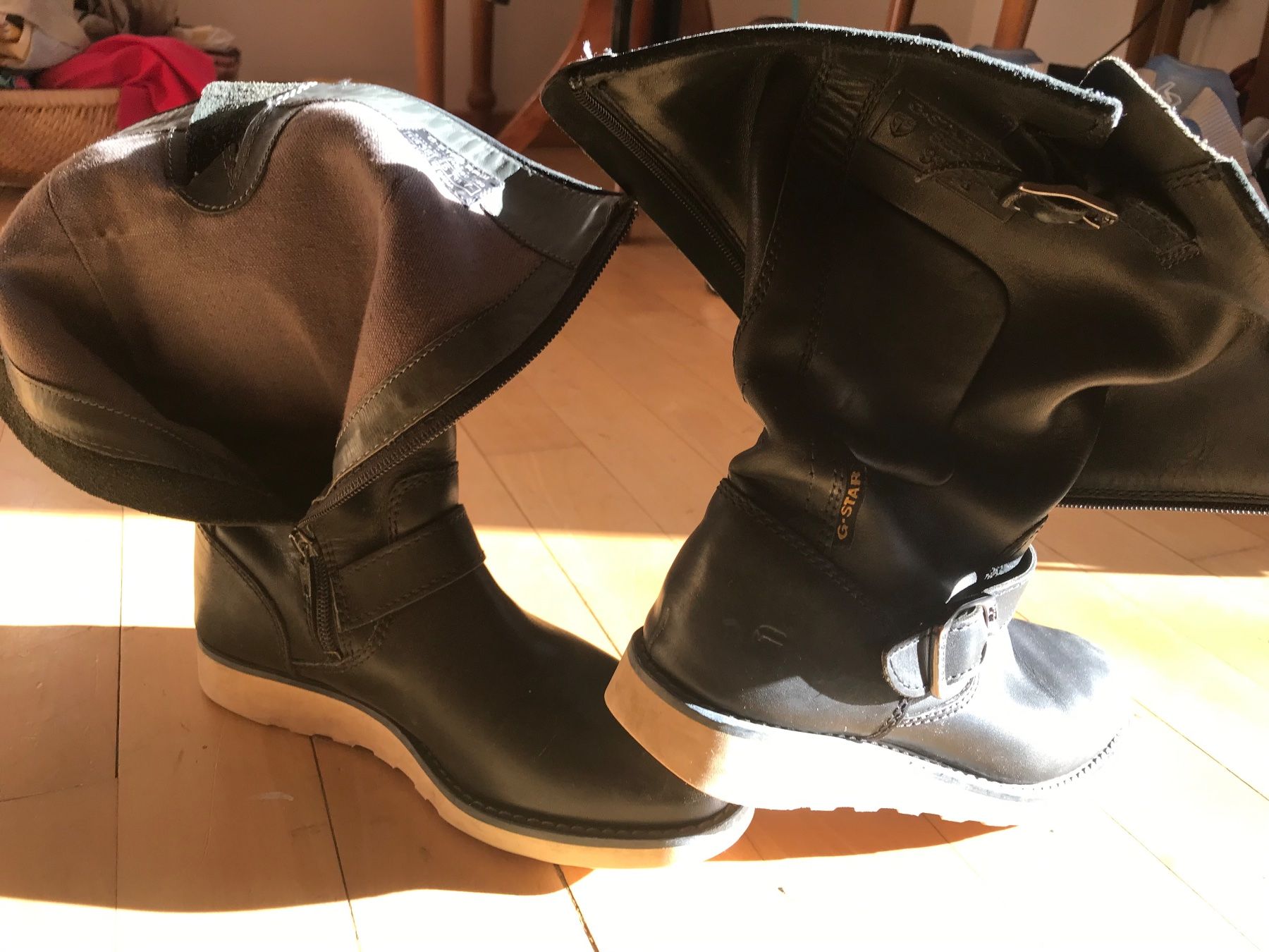 G-Star Scarpe da donna: G-star Leder Stiefeln gross 38 – Usato da bern venduto da Bicicletas-80s-90s 3