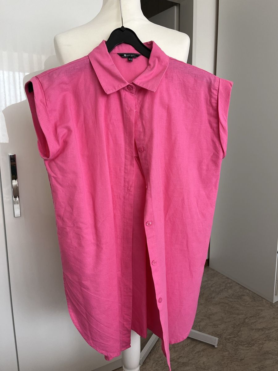 Camicette: Damen Bluse pink Leinen/Baumwolle Gr.38 – Usato da Rüfenacht venduto da lilly_67 1
