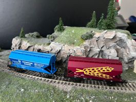 7 Diverse  Roco  Güterwagen HO WS