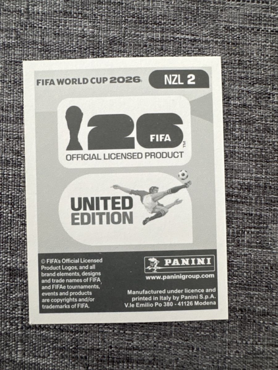 Panini Carte collezionabili: Panini WM 2026 - NZL 2 - Max Crocombe – Nuovo e nell'imballaggio originale da Fribourg venduto da wor_lp9t 1