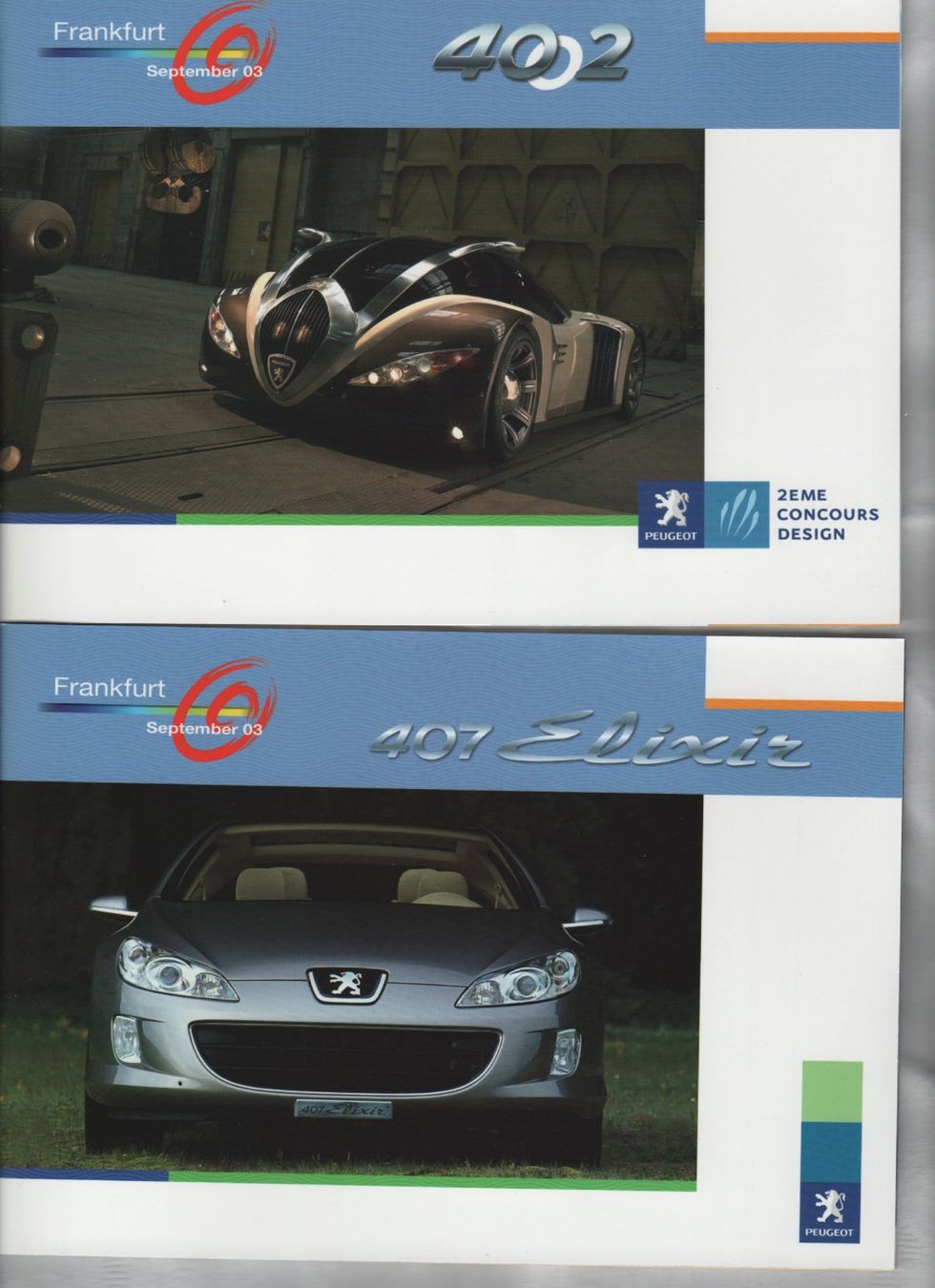 Peugeot Dokumente: Pressemappe Peugeot IAA 2003 – Gebraucht aus Corminboeuf von corbay 1