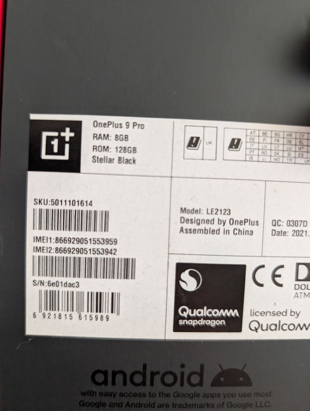 OnePlus Telefoni cellulari / Smartphones: Oneplus 9 pro 128 GB – Usato da Oberbuchsiten venduto da gin_q96l 4