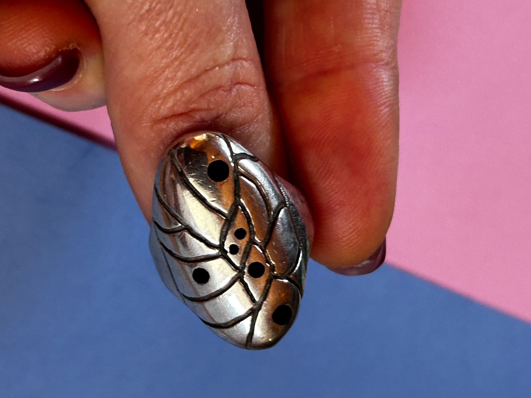 Ringe: Silberring Schmetterlingsflügel (57) – Gebraucht aus Laufen von belleskulptur 3