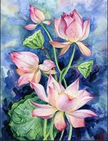 Diamant Painting Rosa Blumen 30x40cm