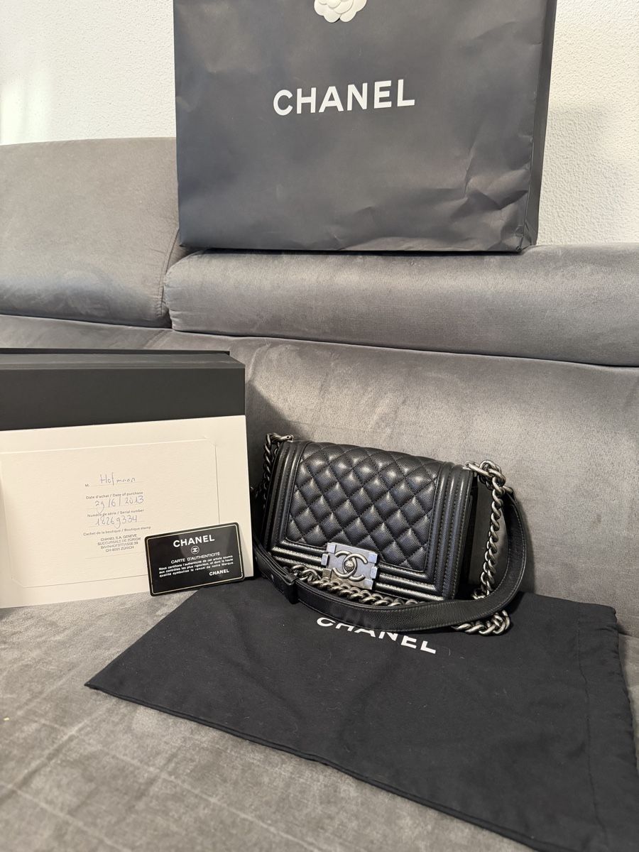 Chanel Borse da donna: CHANEL BOY MINI SCHWARZ ORIGINAL – Nuovo (secondo la descrizione) da Hinwil venduto da CozyBree 7