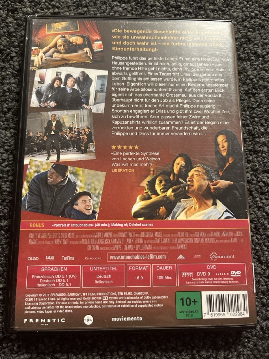 Tous les DVDs: Intouchables (21768) – D'occasion à Ruswil par jan_bxl5 1
