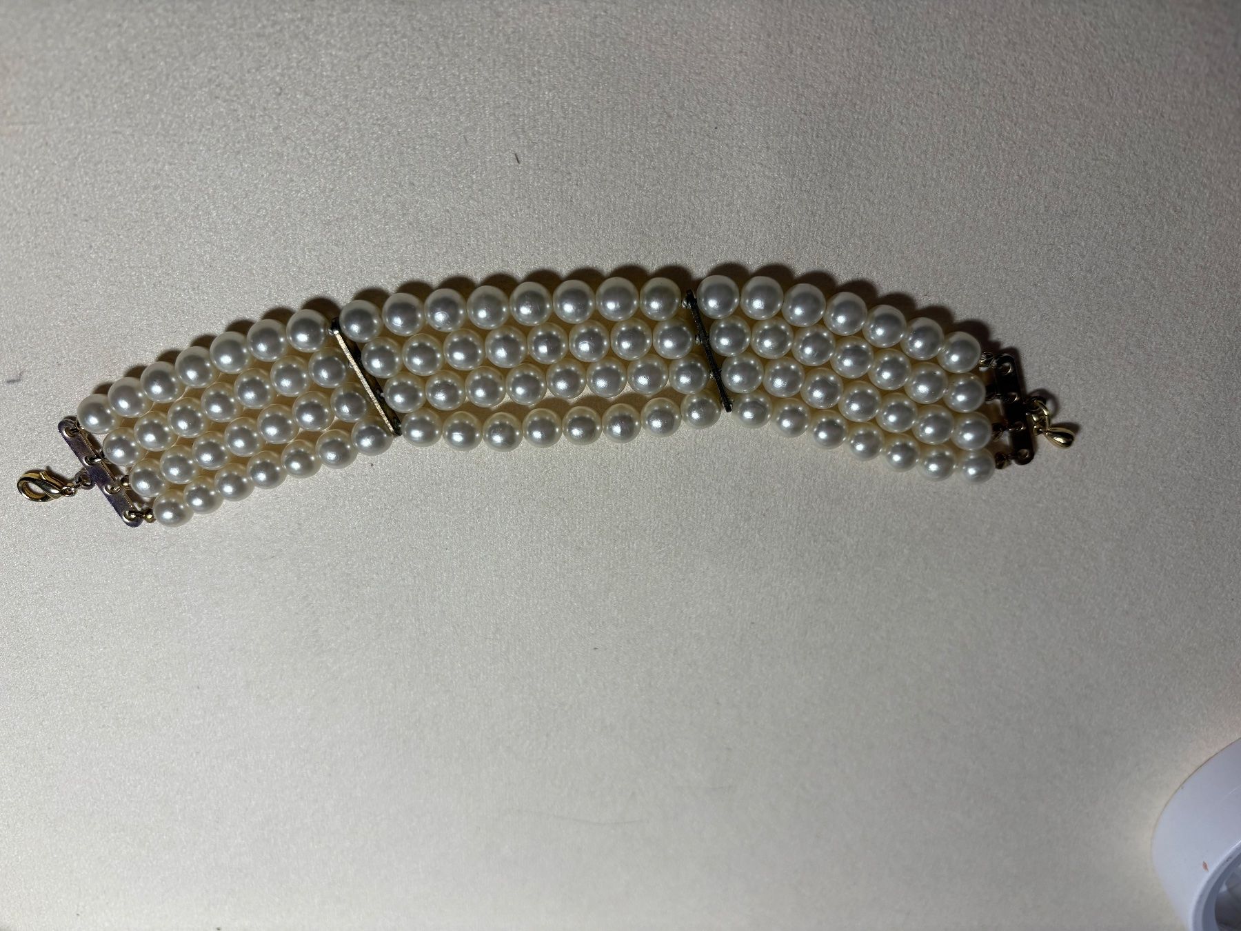 Bracciali & Braccialetti: Vier Righteous wunderschönes Perlen,armband aus Kunstperlen – Usato da St. Peterzell venduto da verena40 1