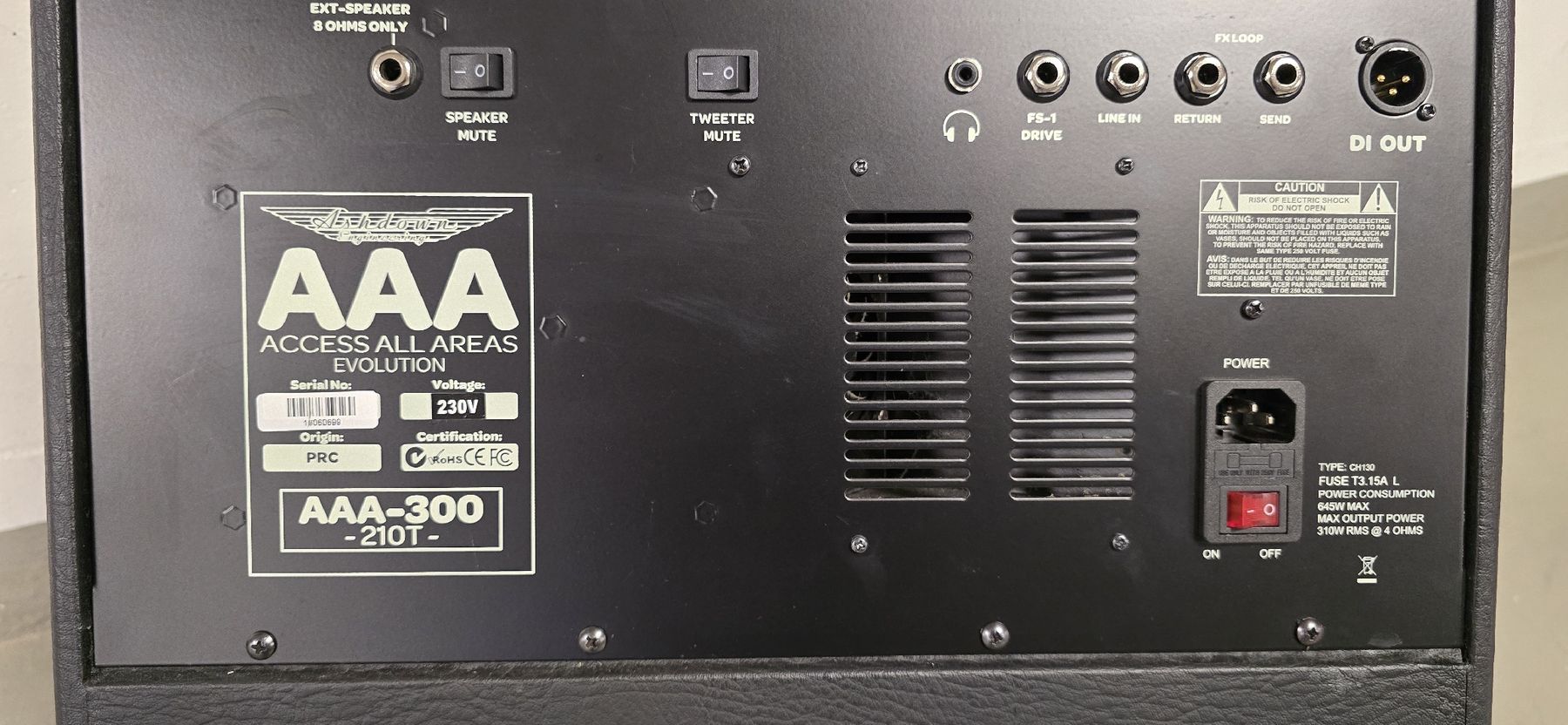 Ashdown Engineering Amplificatori: Ashdown AAA 300-210T mit Box 115T – Usato da Emmetten venduto da Amelandrea 3