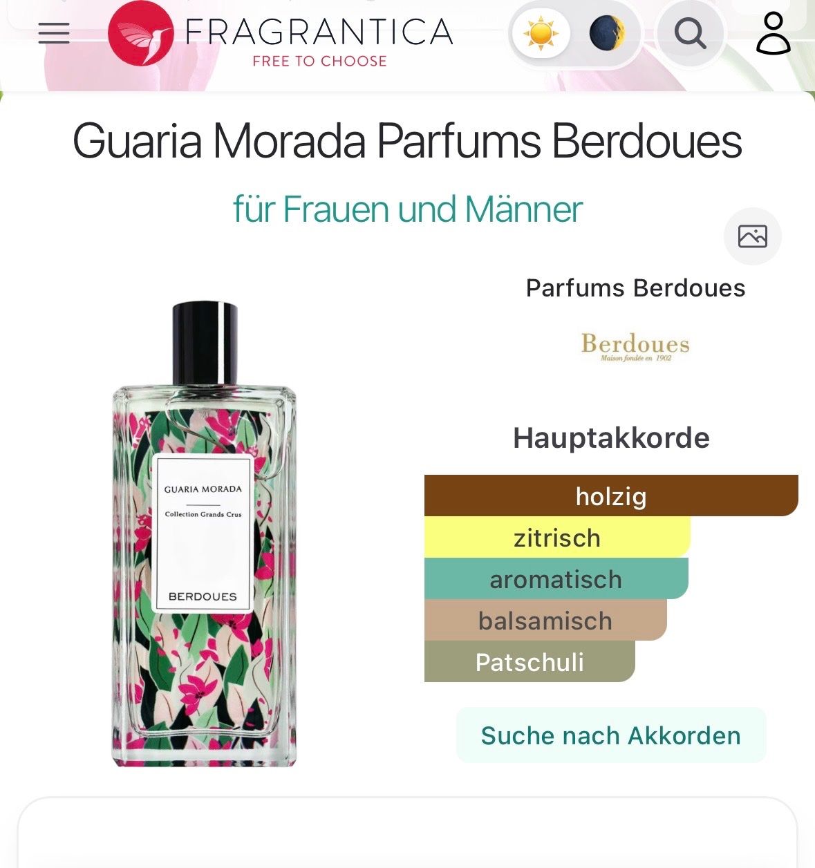 Profumi & Eau de Toilette: Berdoues Guaria Morada Abfüllung EDP 2ml. – Nuovo e nell'imballaggio originale da Zürich venduto da deruja 5