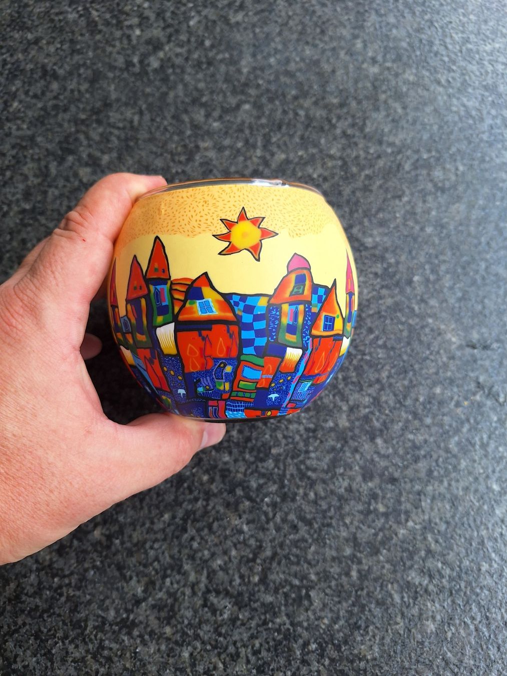 Tutte le decorazioni: Hellmann Leuchtglas Nr. 0815, Häuser, neu, Top Zustand – Nuovo e nell'imballaggio originale da Luzern venduto da Joker84 2
