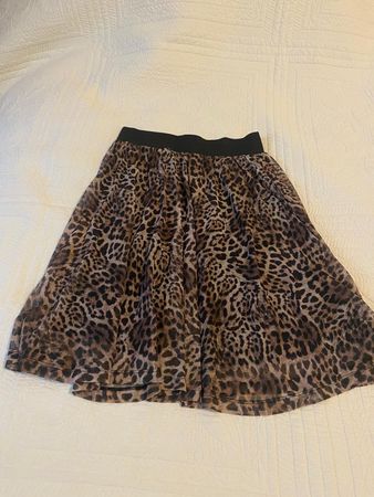 Jupe courte à motif léopard pour femme, taille M,