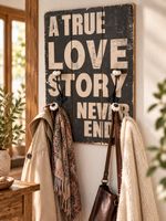 Garderobe Holz 40 x 60 cm