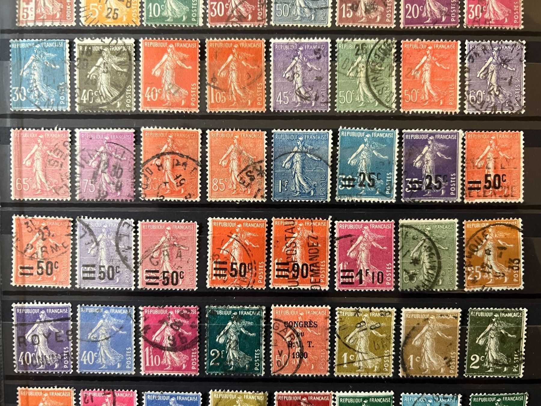 Tutti i francobolli: Série 76 Semeuses Oblitérées 1903 - 1940 – Usato da Lausanne venduto da ffhoud 2