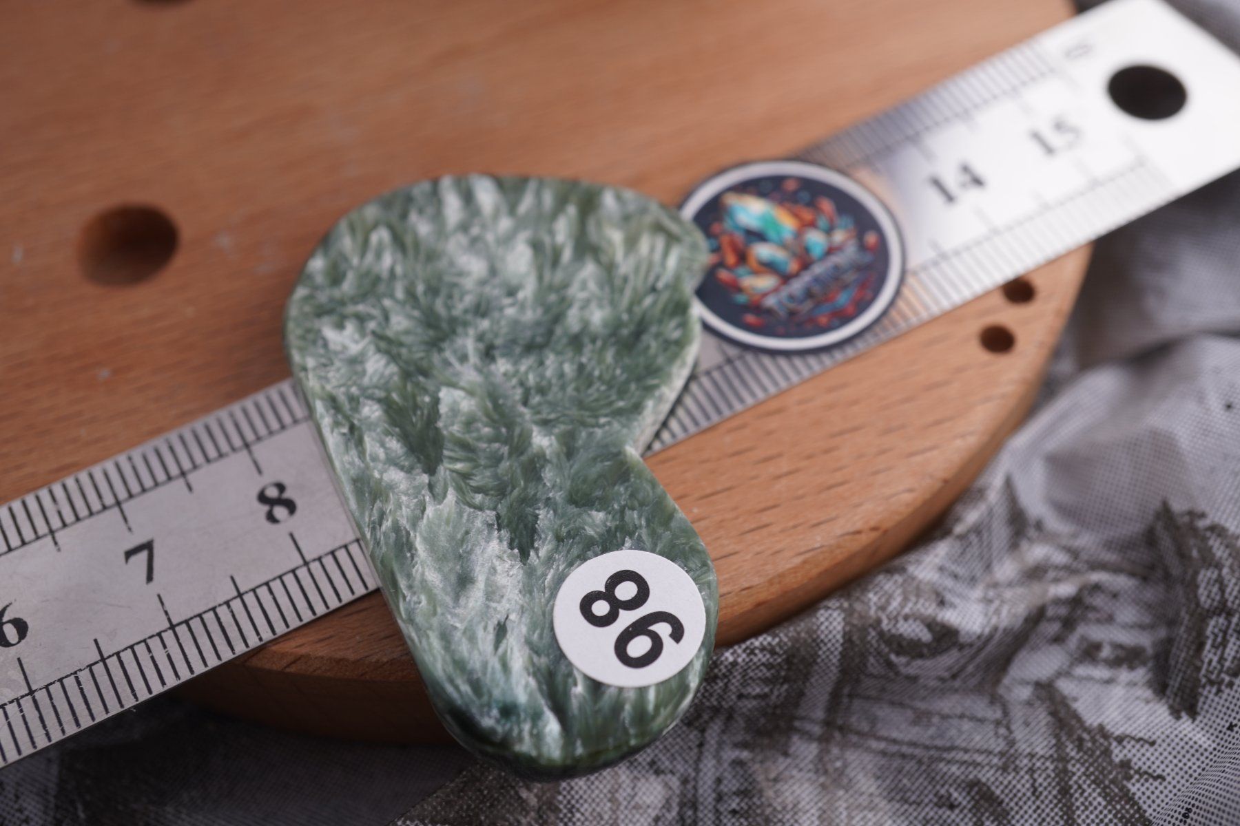 Minéraux & Lithothérapie: Seraphinit  Scheibe  50mm x 30mm    ab  5.- (1) – Neuf avec emballage d'origine à Eschenbach SG par topstone 3
