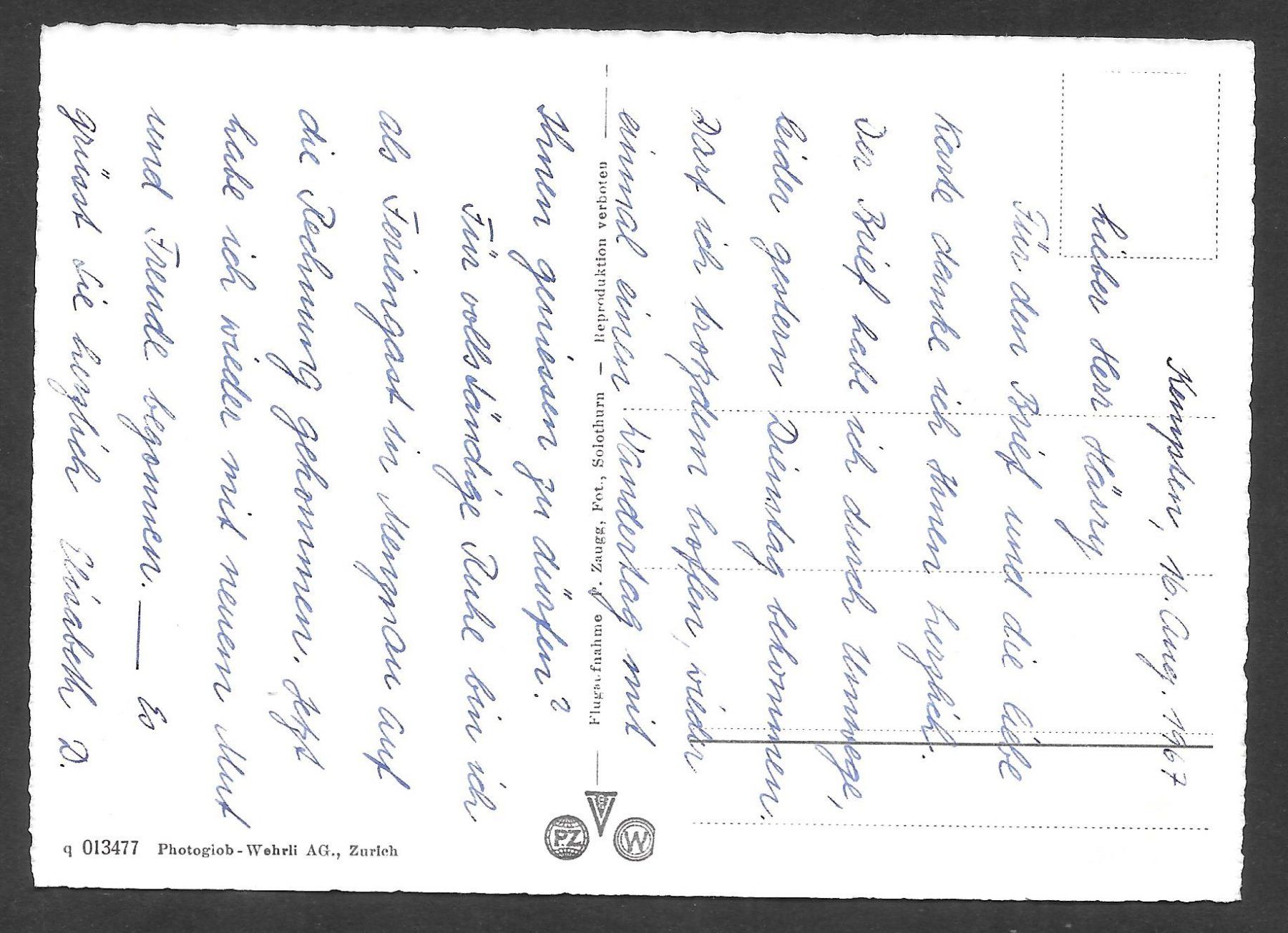 Cartoline postali: Menznau Gesamtansicht – Usato da Olten venduto da clotaldi 1