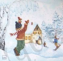 Serviette schneeballschlacht (w152) 2Stk
