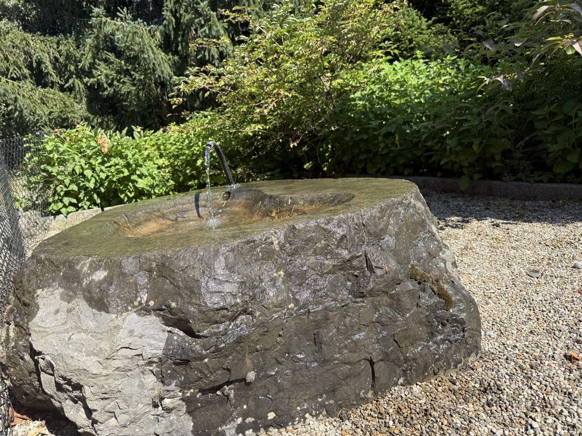 Teiche & Zierbrunnen: Naturstein Brunnen mit Zulauf  – Gebraucht aus Teufen AR von woh_29hy 6