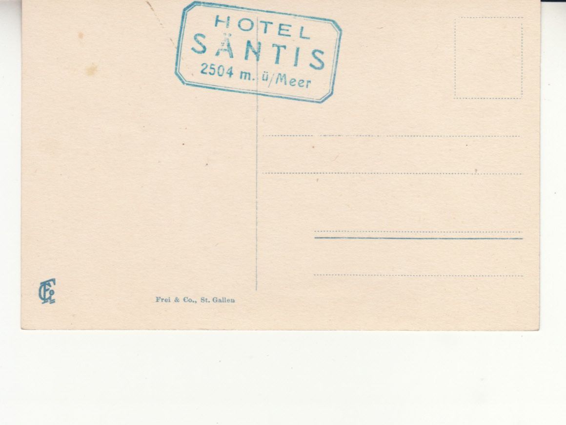 Ansichtskarten: Säntis ca. 1900 – Gebraucht aus Bürglen TG von StampGraf 1