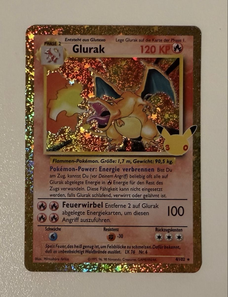 Pokémon Sammelbilder & Trading cards: Glurak 30th Celebrations DE – Neu (gemäss Beschreibung) aus Au SG von Bego1 1